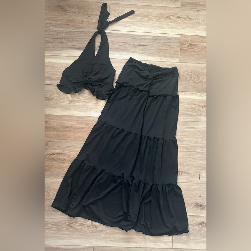 Boutique Summer Skirt/Halter Set S
